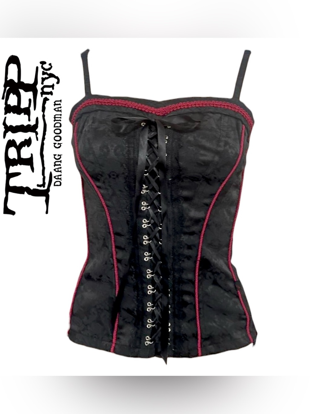 Rare Vintage Tripp NYC black corset top